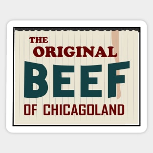 The original beef of Chicagoland Sticker